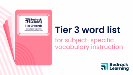 Image for Tier 3 word list