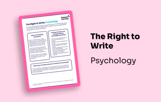 Image for The Right to Write: Psychology
