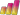 Colourful inflatable chart