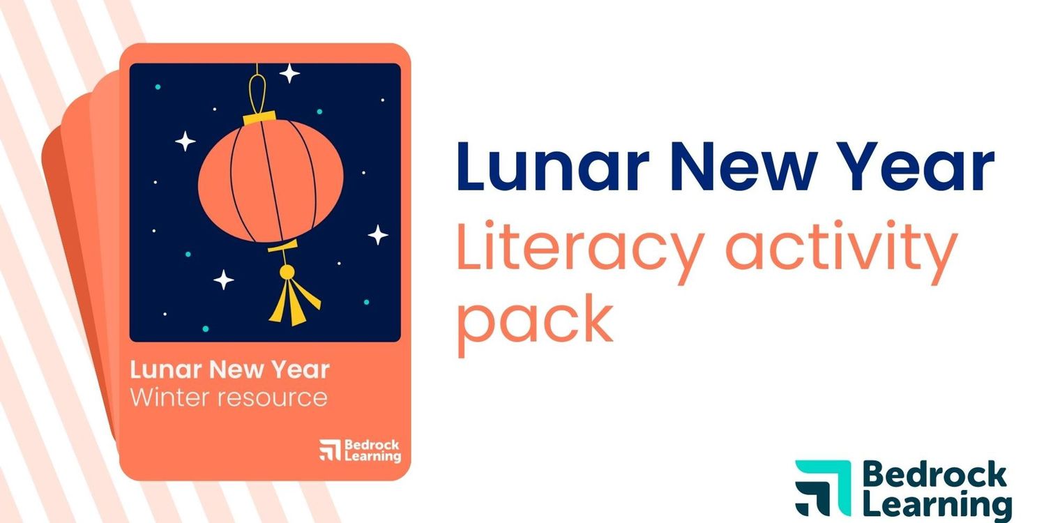 Hero for Lunar New Year literacy activity pack